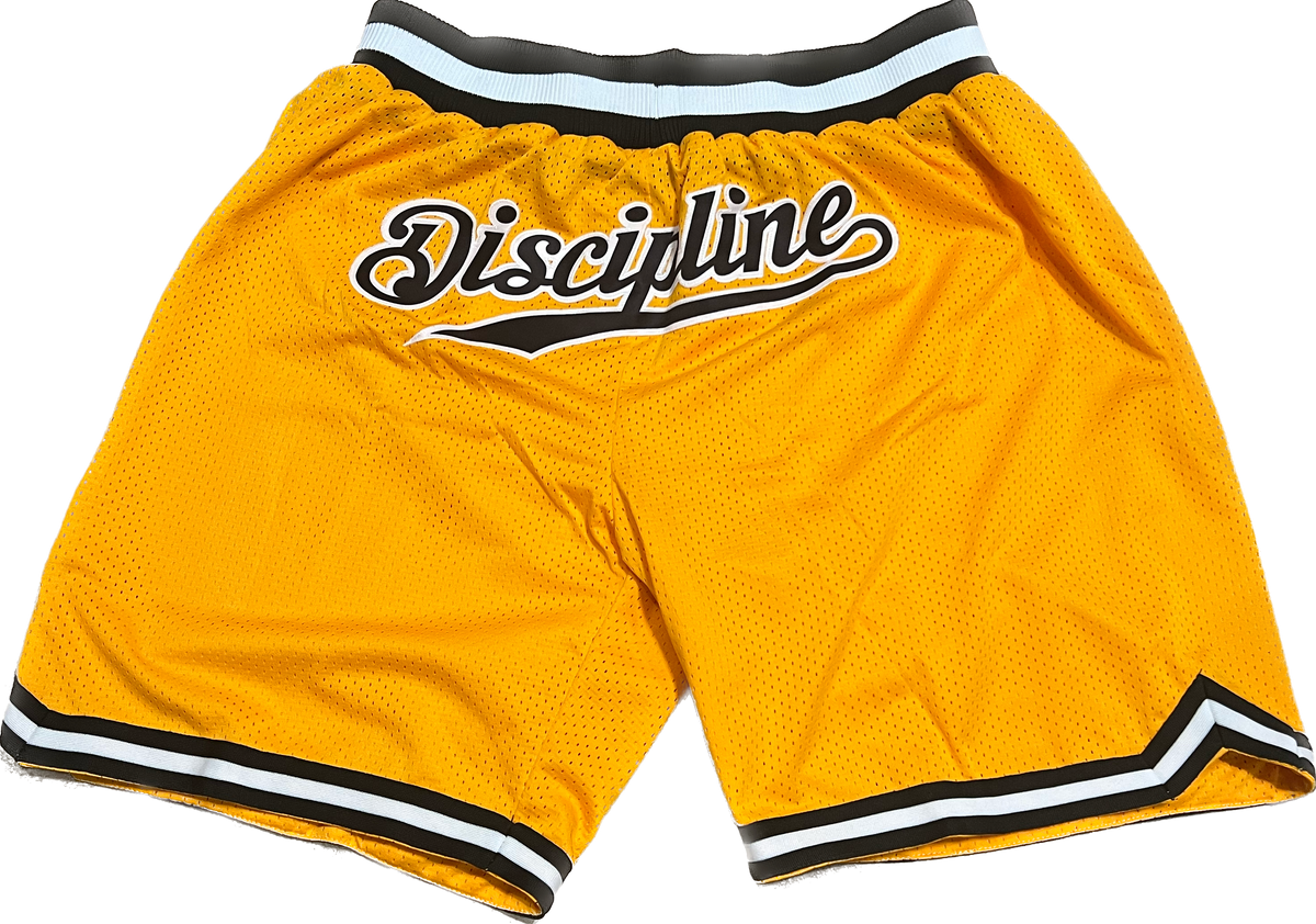 Black & Yellow basketball shorts