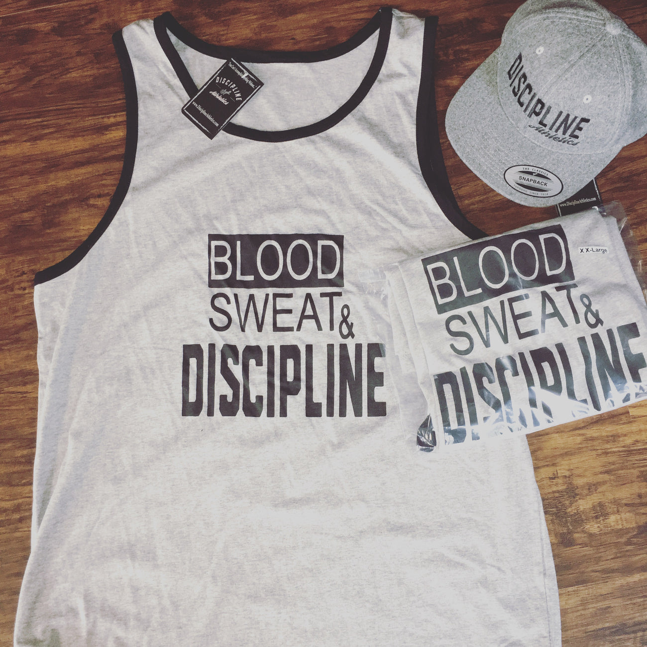 "Blood Sweat & Discipline" tank top